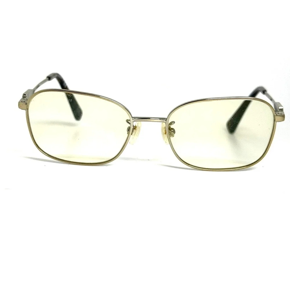 Coach HC 5119 Light Gold Rectangular Metal Eyeglass Frames 53-17-140 Tortoise